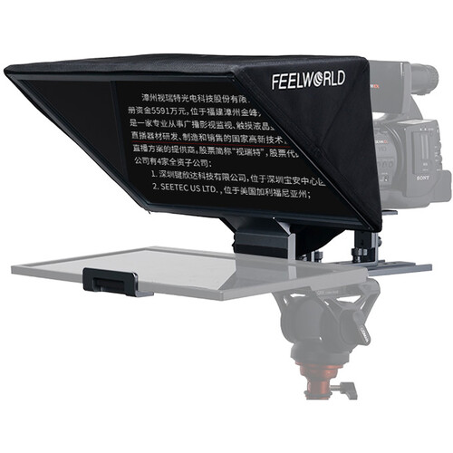 FeelWorld TP16 Folding Teleprompter with Remote Control for Tablets - 1
